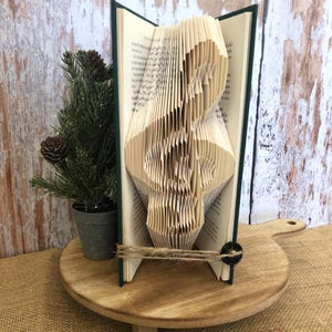 Music Lover Gift Musician Gift Music Themed Gift Musical Home Decor Music Art Folded Book Art Treble Clef Art Music Note Decoration Book Sculpture
