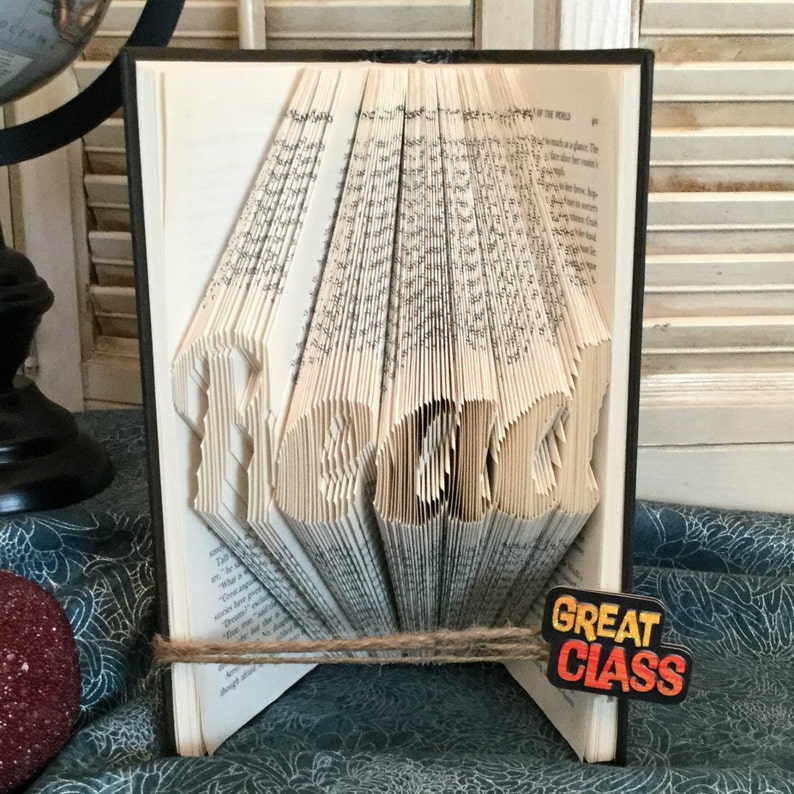 Book Folding Art bookfolding Love To Read I Love Reading Back To School Teacher Gifts Bookfolding Christmas Present For Teachers