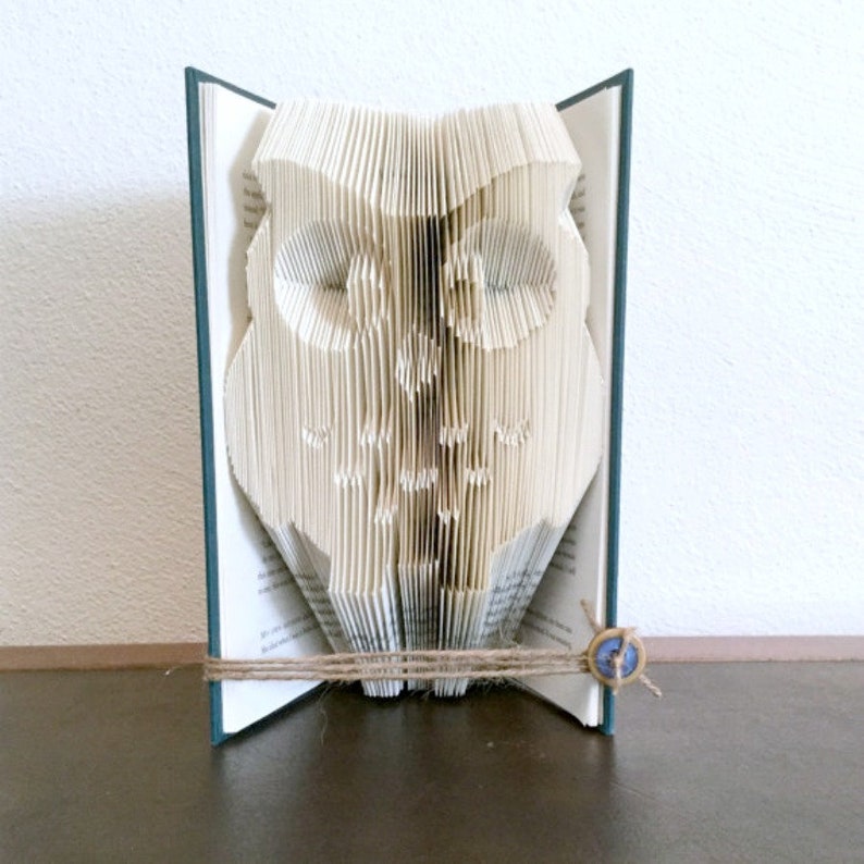Owl Decor, Owl Lover Gift, Folded Book Art, Owl Nursery Decor, Book Art, Owl Gift, Christmas Gift for Her image 2