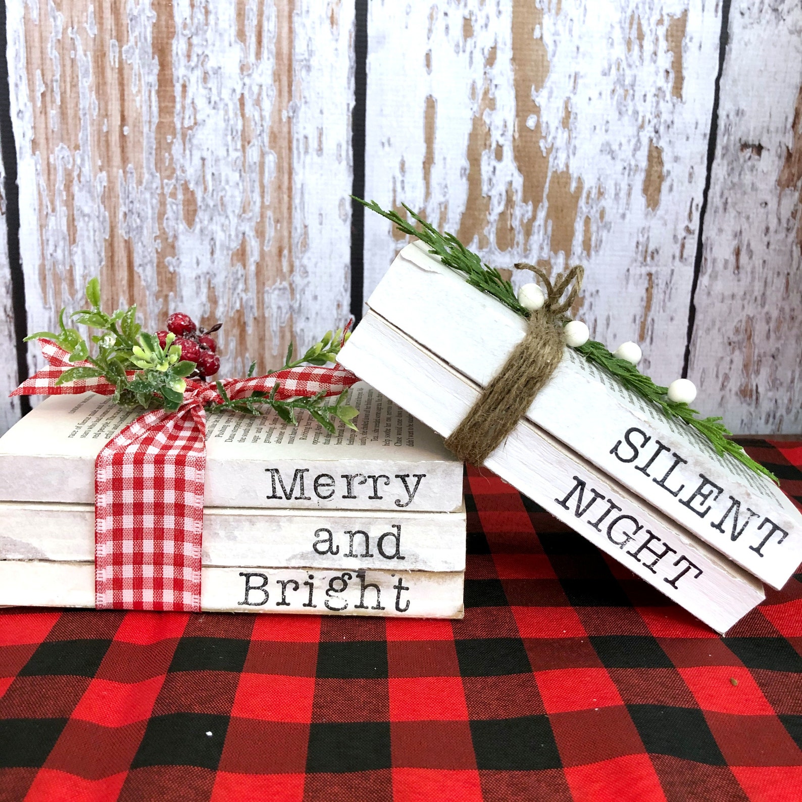 Christmas Book Satcks