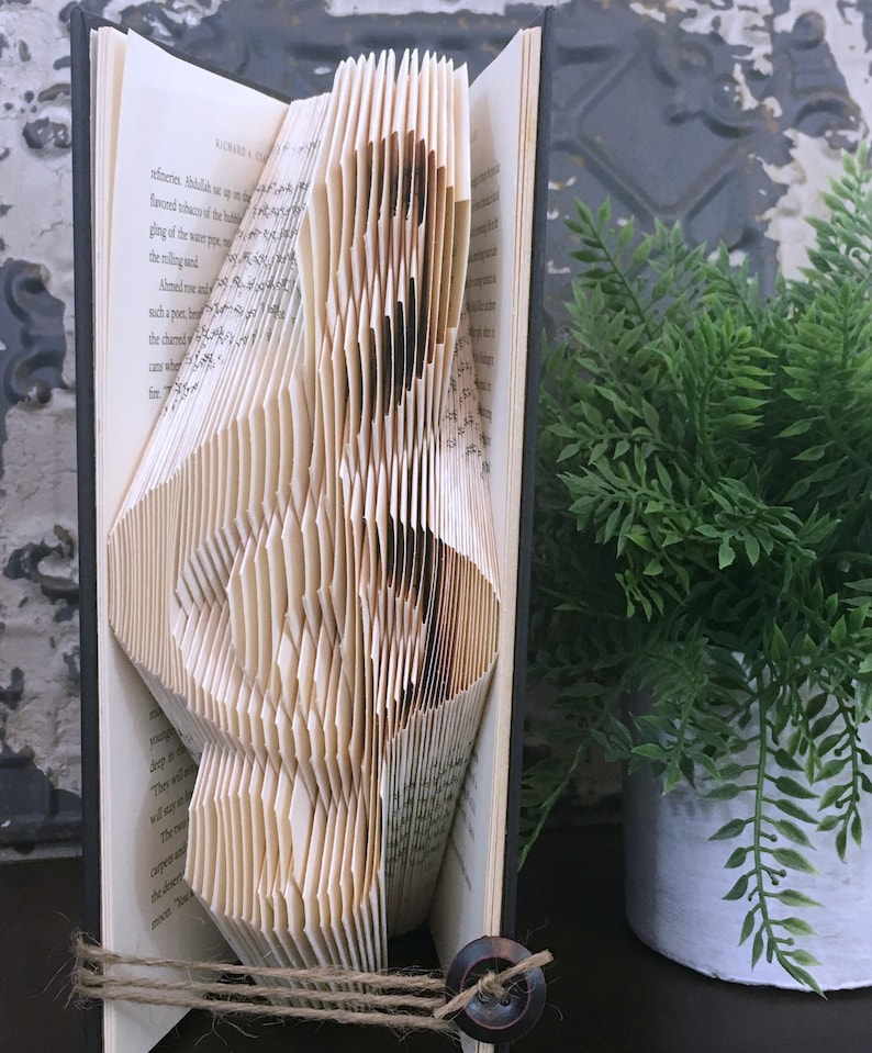 Music Room Decor Piano Room Decor Music Studio Decor Musical Bookshelf Decor Music Themed Decor Folded Book Art Treble Clef Art Book Sculpture