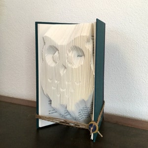 Owl Decor, Owl Lover Gift, Folded Book Art, Owl Nursery Decor, Book Art, Owl Gift, Christmas Gift for Her image 6
