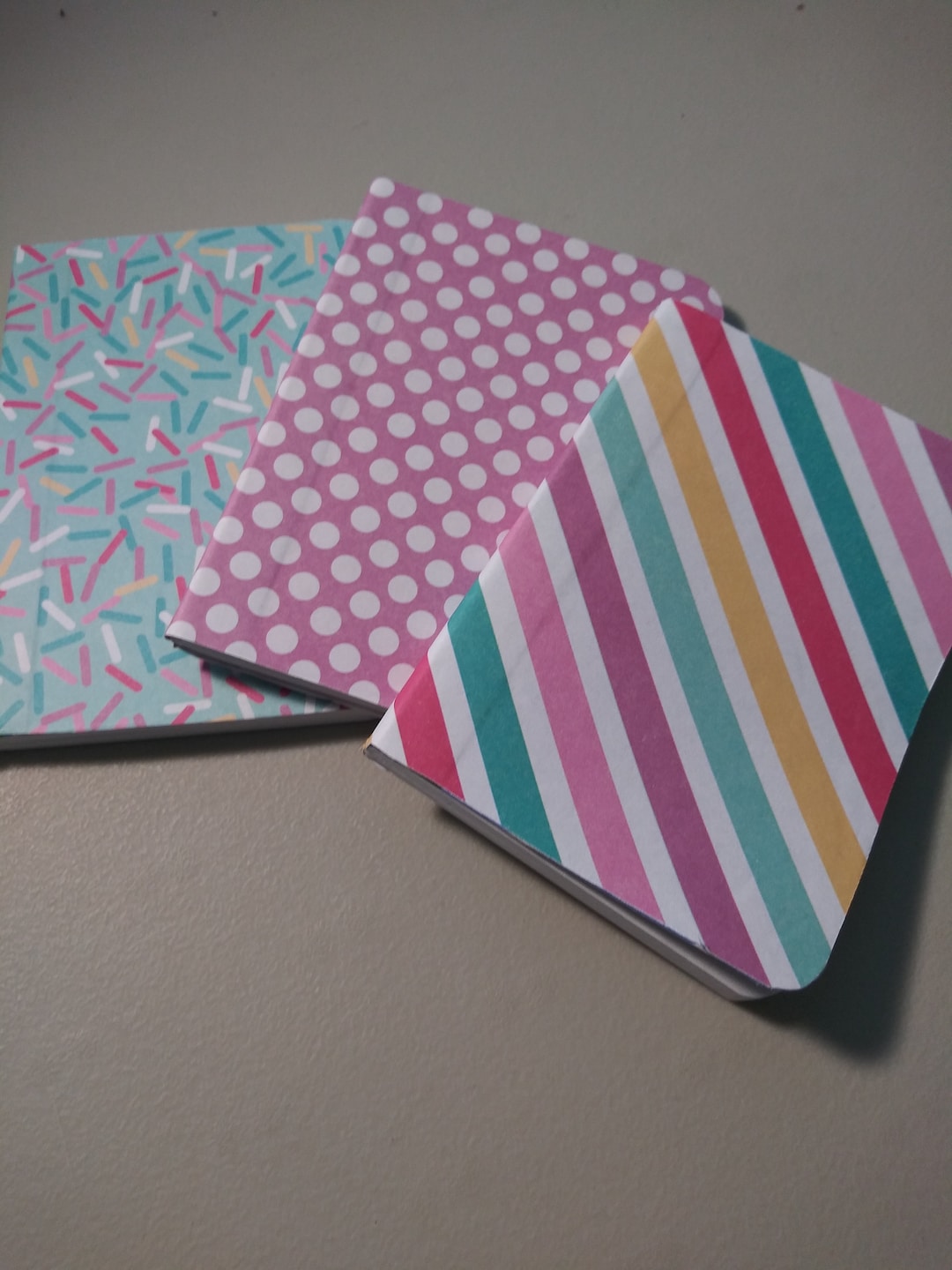 Mini Journal Set Mini Journal Set: Handmade Girlie Notebooks, Stocking Stuffers - Etsy