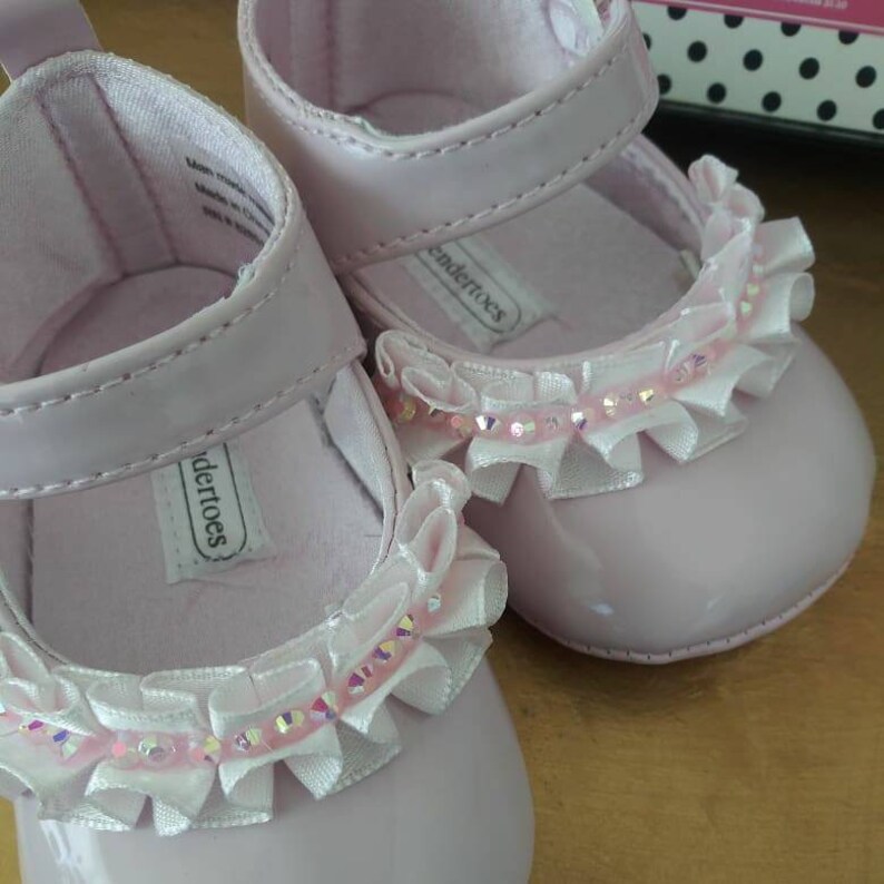 Pink Rhinestone Baby Shoes pink Bottoms / Baby Pink Bottoms/ Etsy