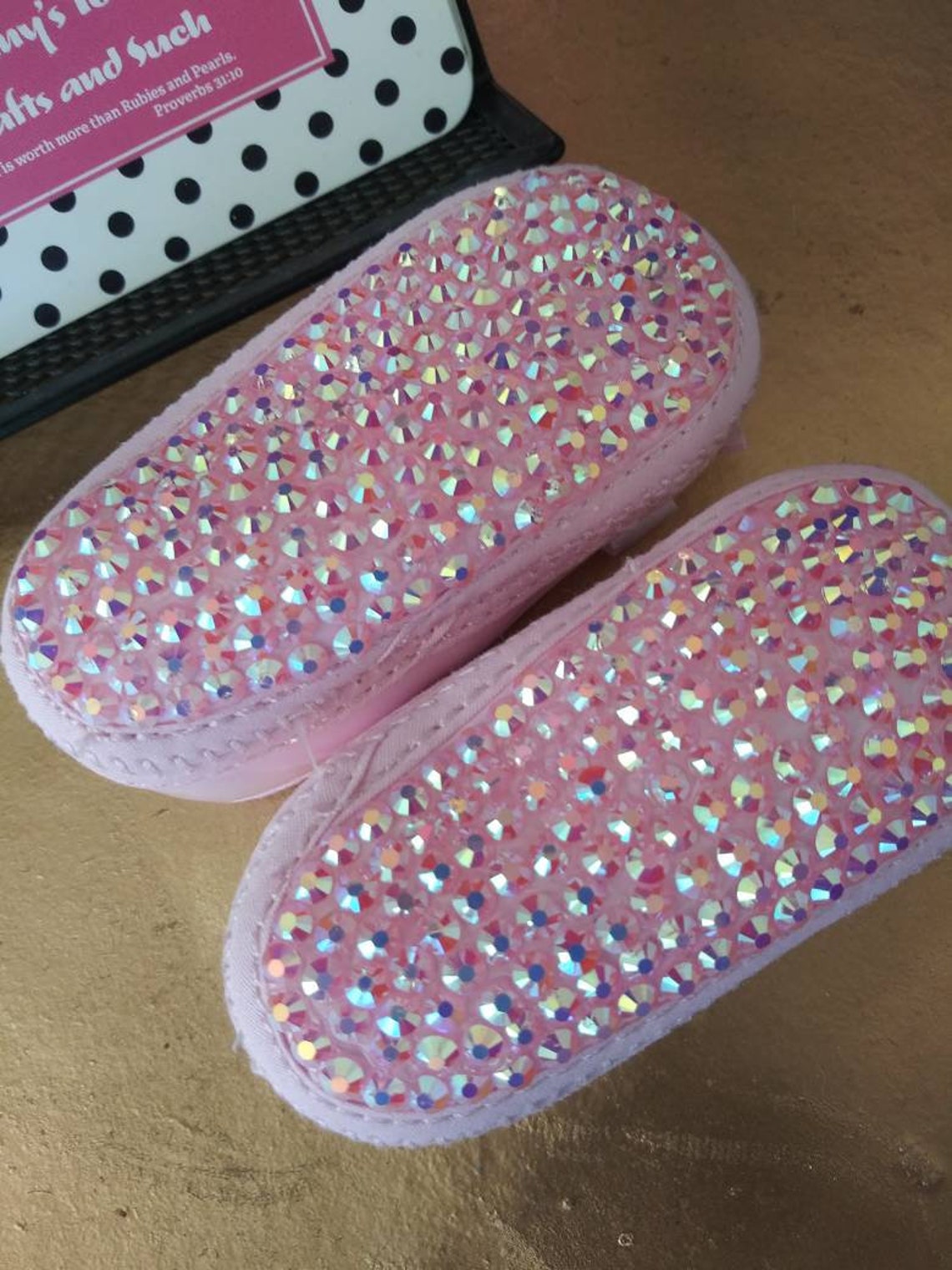 Pink Rhinestone Baby Shoes pink Bottoms / Baby Pink Bottoms/ Etsy