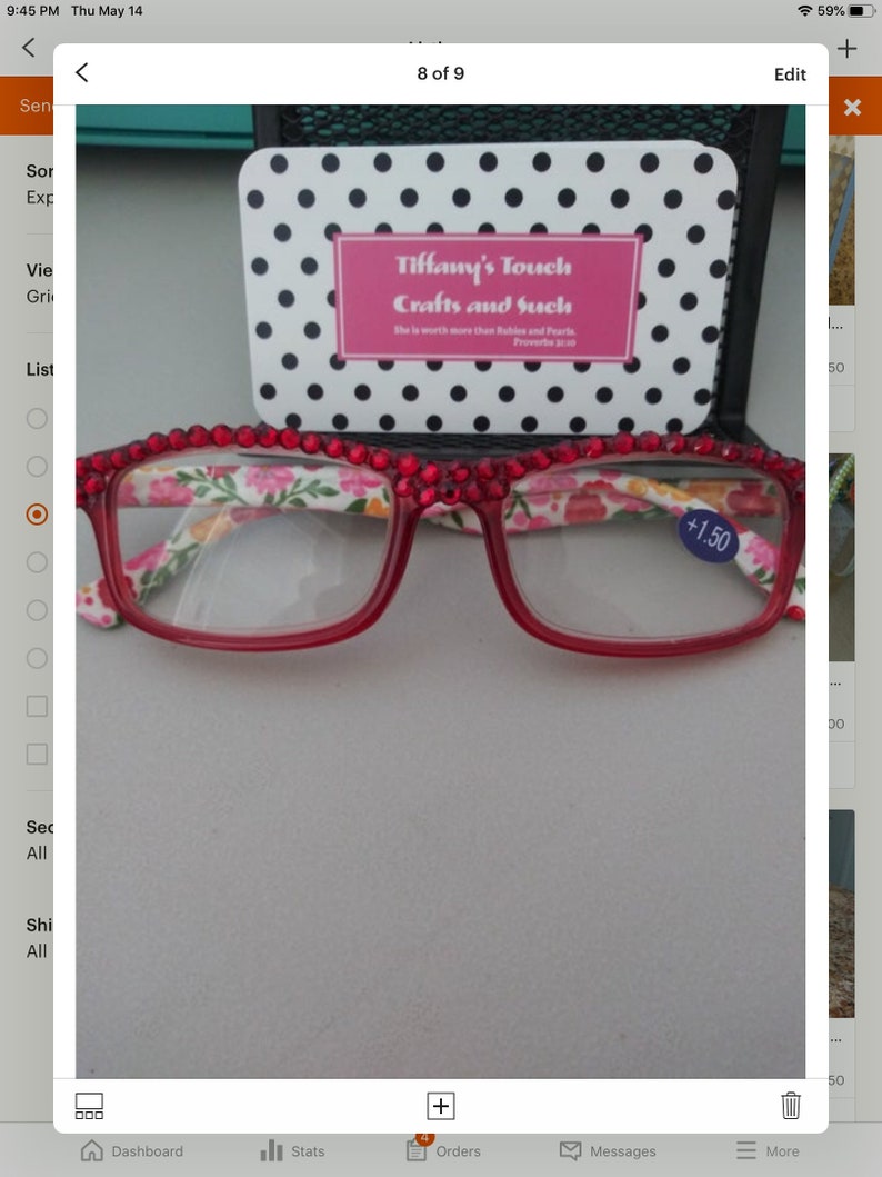 Bling Reading Glasses/glitzy Bling Reading Glasses/reading Etsy