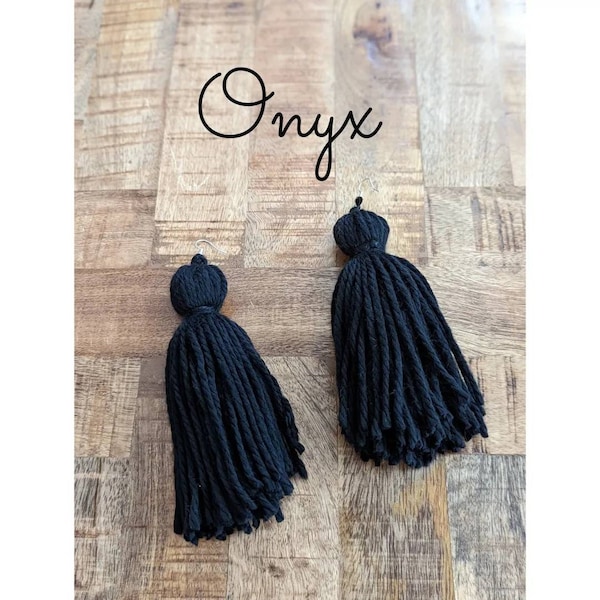 Tassel Earrings/ Shagg Earrings /Yarn Tassel Earrings /Yarn Earrings /Yarn Tassels/ Drop and Dangle