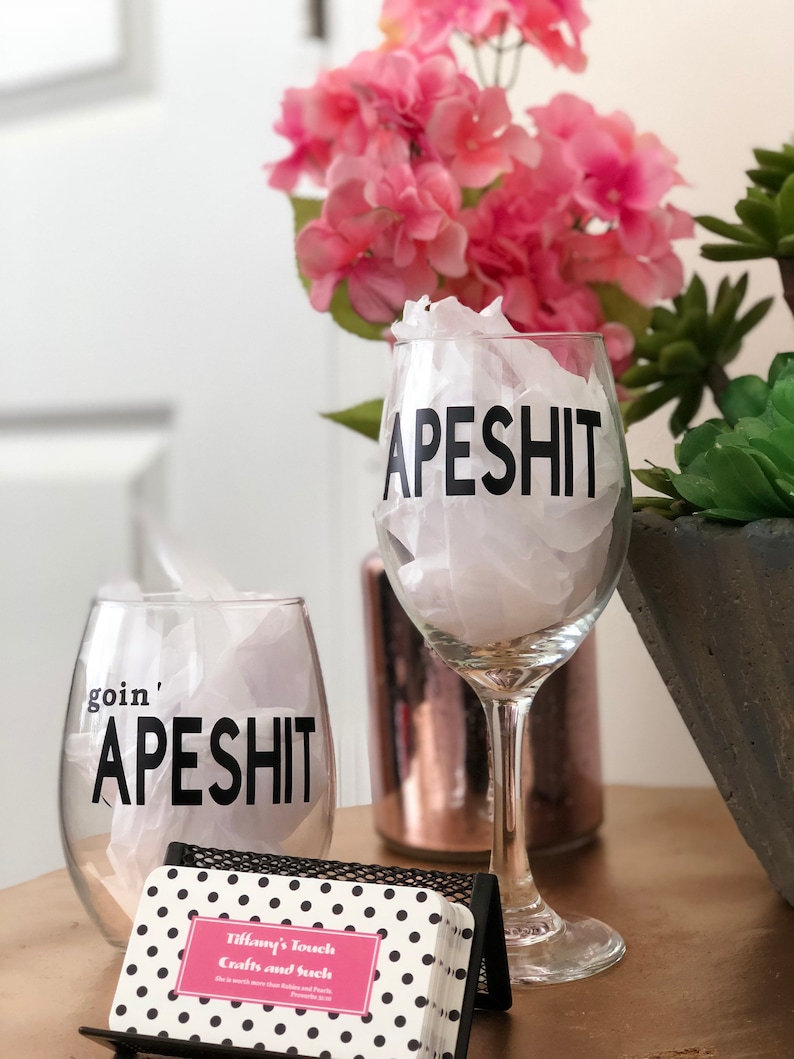 APESHITBeyonce/'goin/'APESHITOTR TourPersonalized Wine GlassBeyonce Wine Glass Bey and Jay