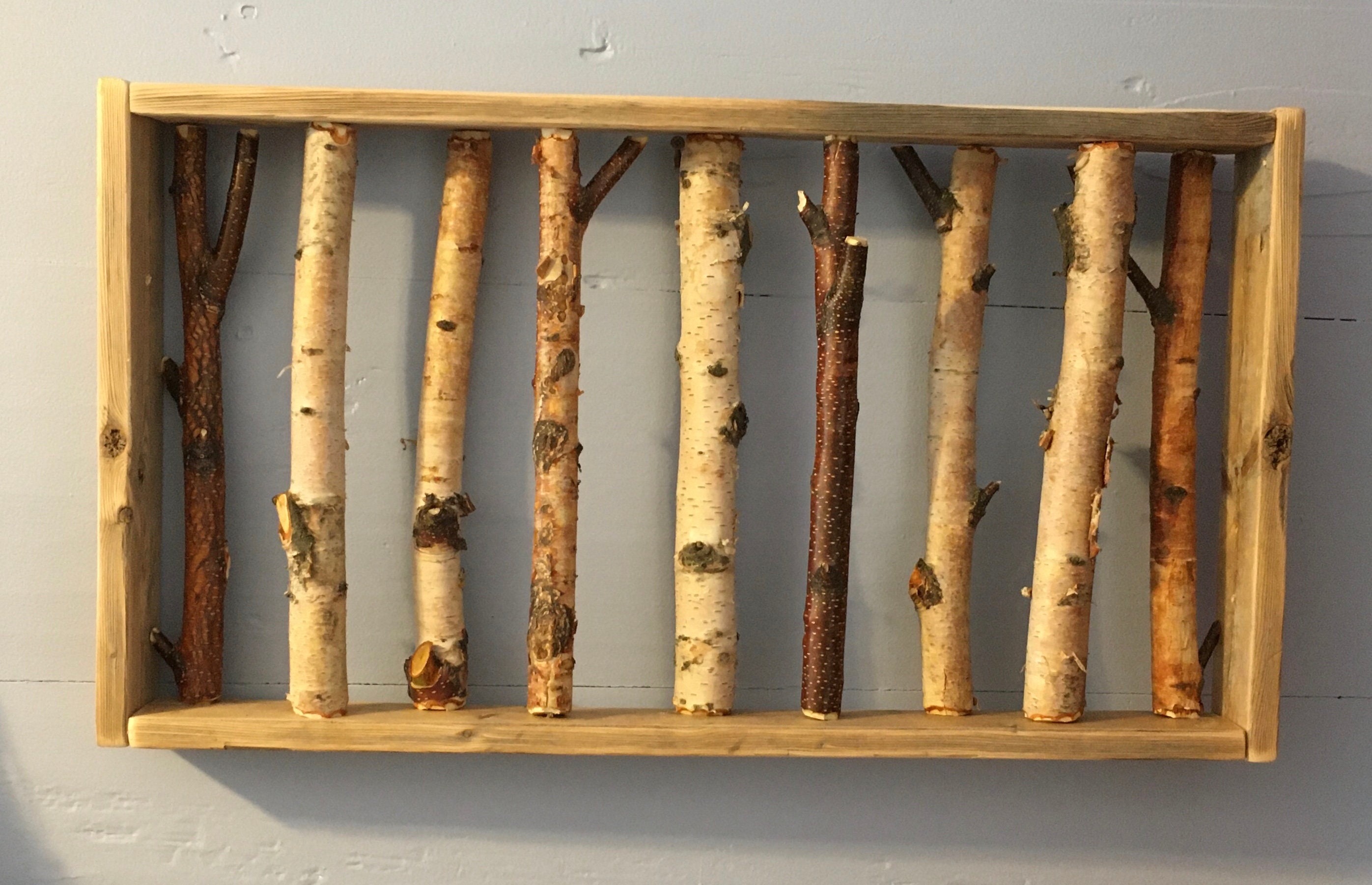 Birch Wall Decor Birch Branch Wall Decor Cabin Decor Etsy