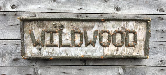 Custom Birch Bark Sign, Handcrafted Twig Lettering, Rustic Cabin Decor