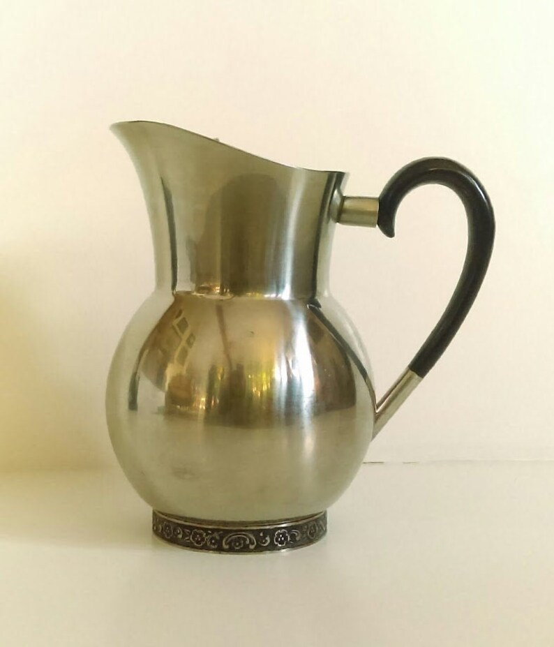 Oneida Custom Stainless Steel Pitcher 1967 Mediterranea 18/8 Etsy