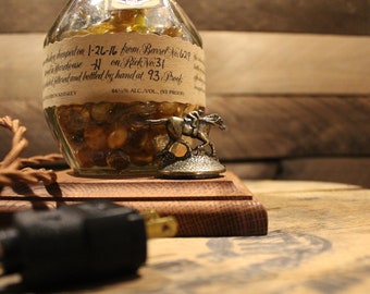 Candy Dish made from a Repurposed BLANTON Bourbon Whiskey Bottle