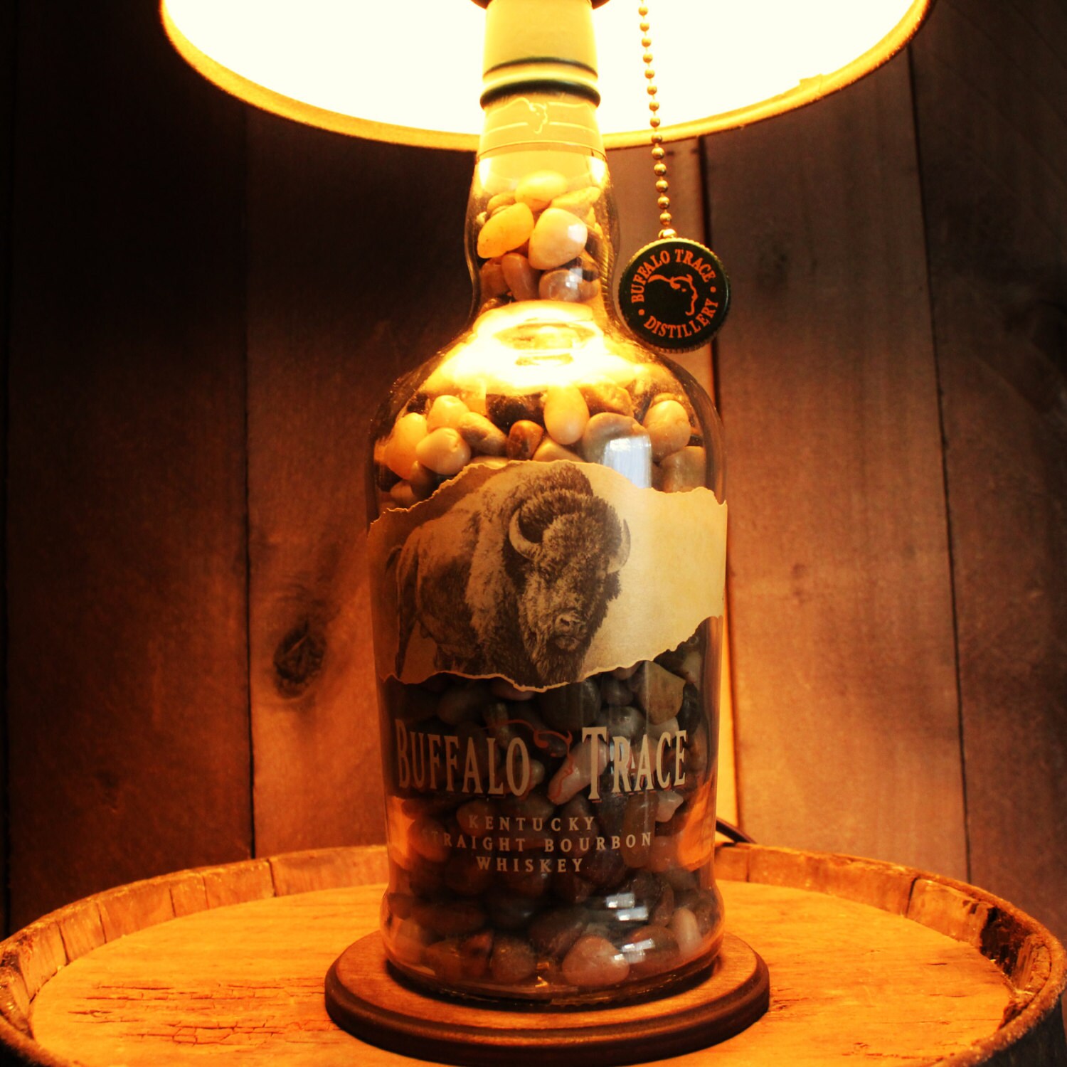 Buffalo Trace Bourbon Bottle Lamp Etsy