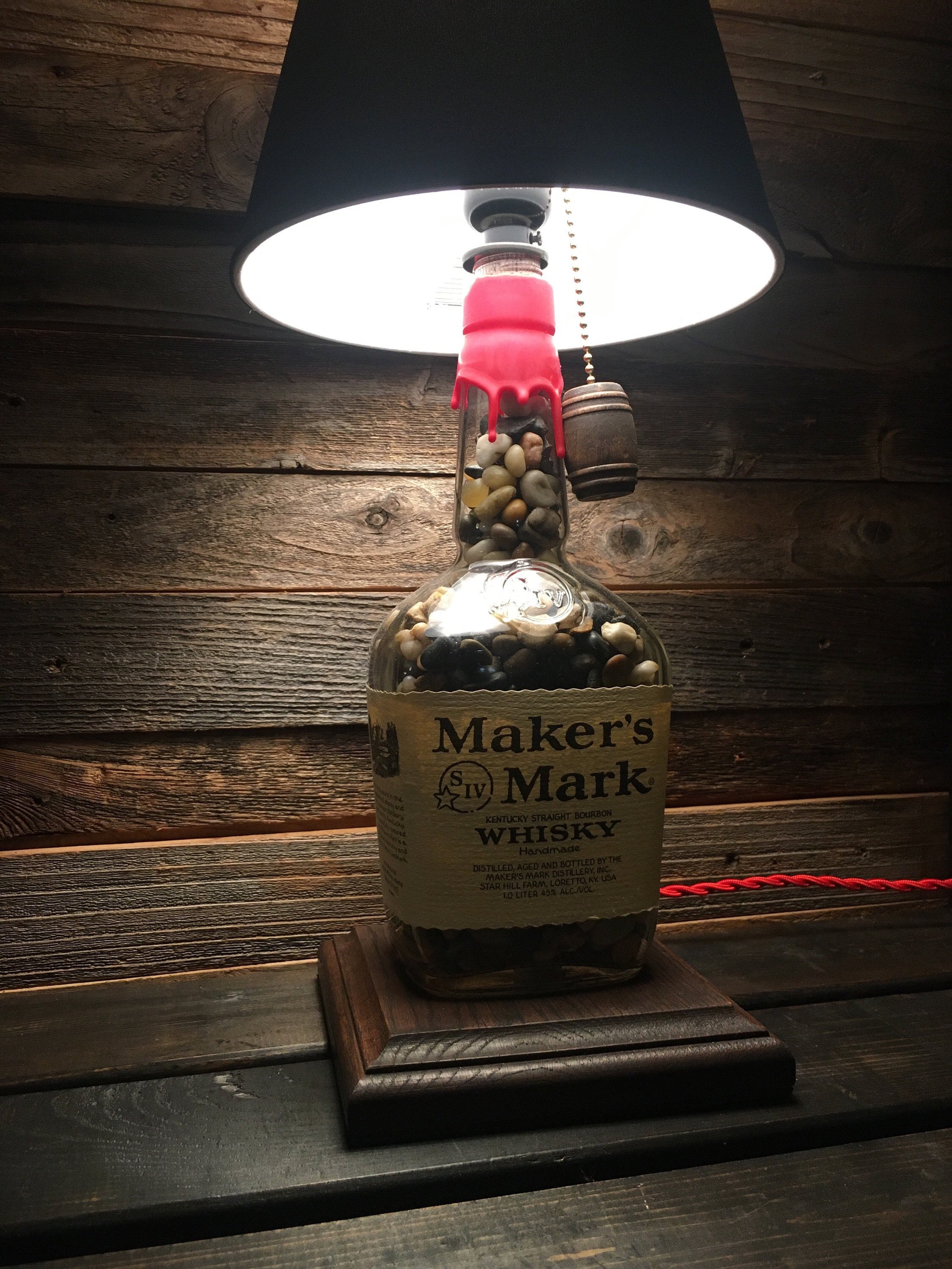 How to Make a Bourbon Bottle Lamp - Mom 4 Real