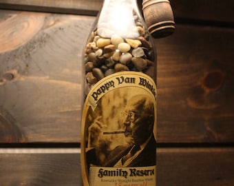 Pappy Van Winkle 15 year Bourbon Bottle Lamp
