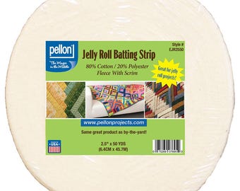 Jelly Roll Batting Strip 2.5in x 50yds By Pellon