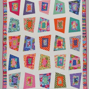 Quiltpatroon voor beginners Fat Quarter-vriendelijk projectpapieren instructie Abbey Lane Crazy quiltmachine patchwork eenvoudig naaien schootworp eenvoudig