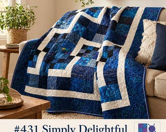 Simply Delightful Quilt Pattern PDF: Charm Pack and Layer Cake Friendly