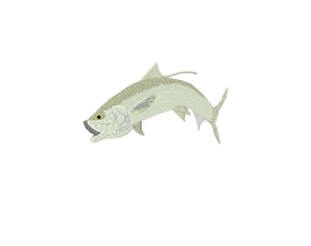 Tarpon Sportfish 4x4  Machine Embroidery design