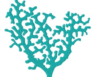 Coral  Embroidery Design 5x7