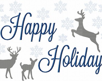 Happy Holiday with Deer
