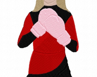 Cheer leading Toe Touch jump, Machine Embroidery Design