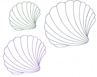 SHELL Quilt Design in 2 styles 3 sizes each