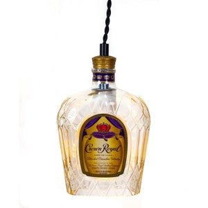 Crown Royal Bottle Pendant Light Whiskertin Plug in Lamp