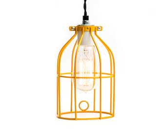 Industrial Cage Pendant Light