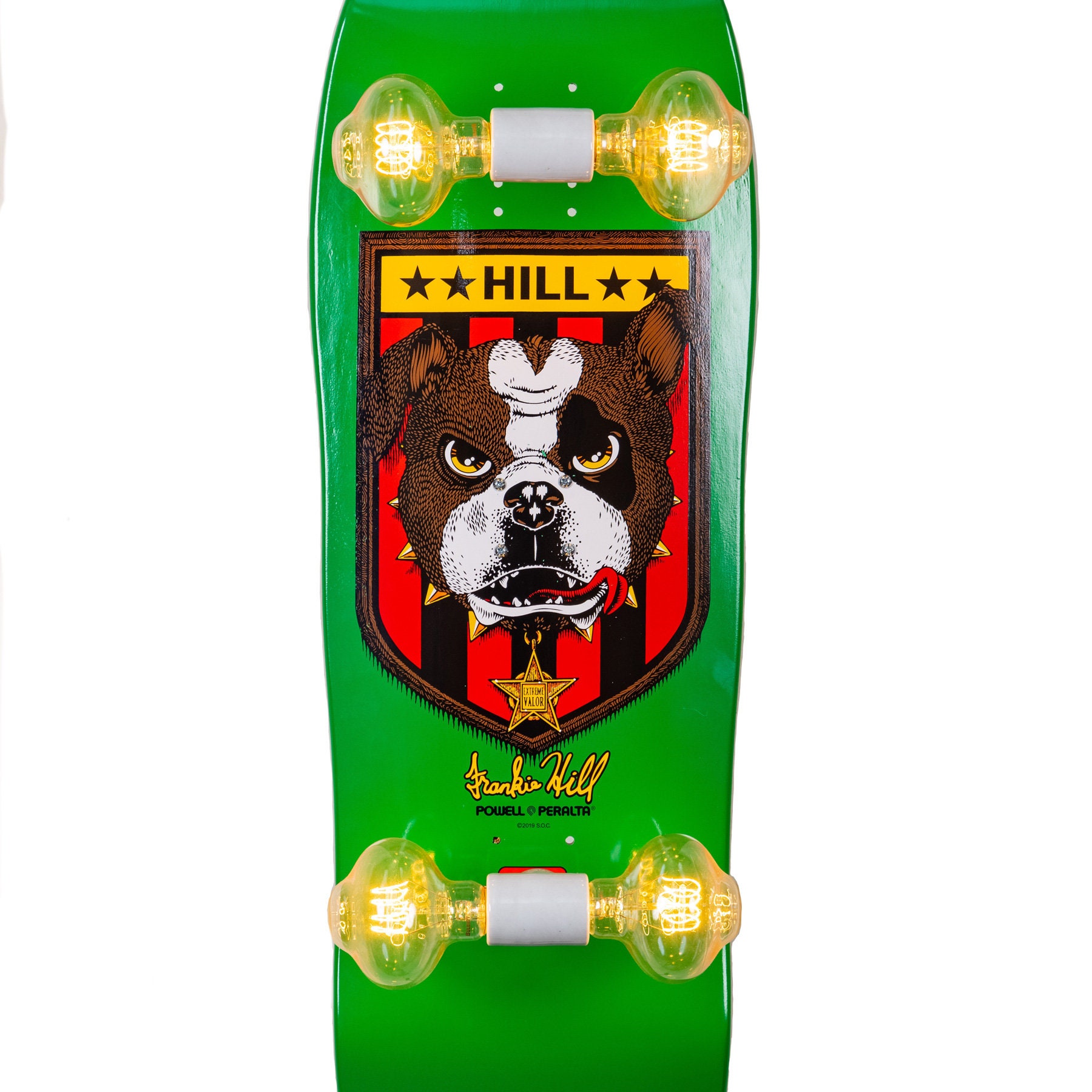 Powell Peralta Frankie Hill Bull Dog Green Skateboard Light - Etsy