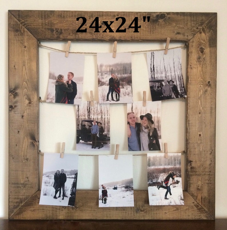 Rustic Clothespin Picture Frame Clothes Pin Image 0