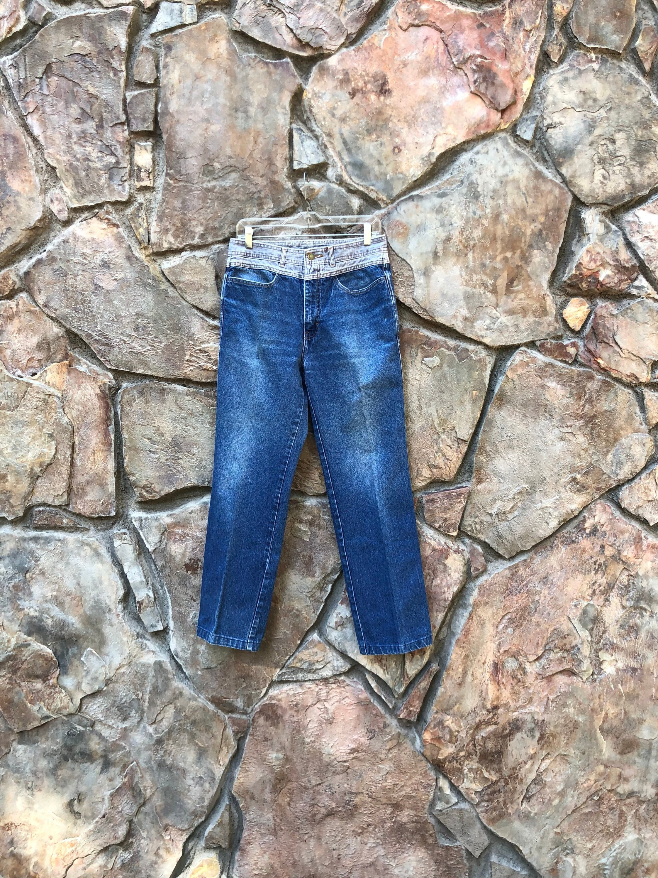80s Jordache Two Tone Acid Wash Denim 