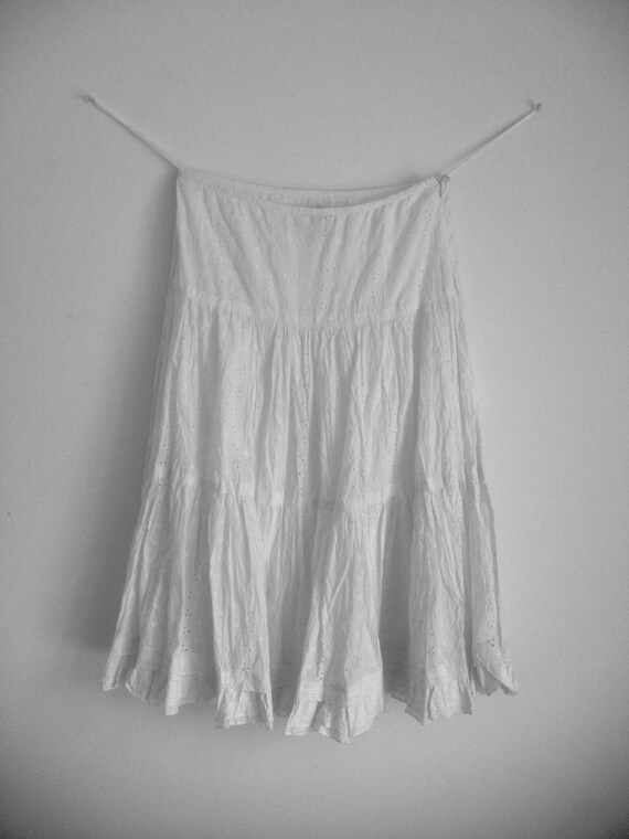 90s Ralph Lauren Falda de algodón blanco para mujer talla 8 | Etsy