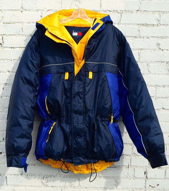 tommy hilfiger down jacket blue