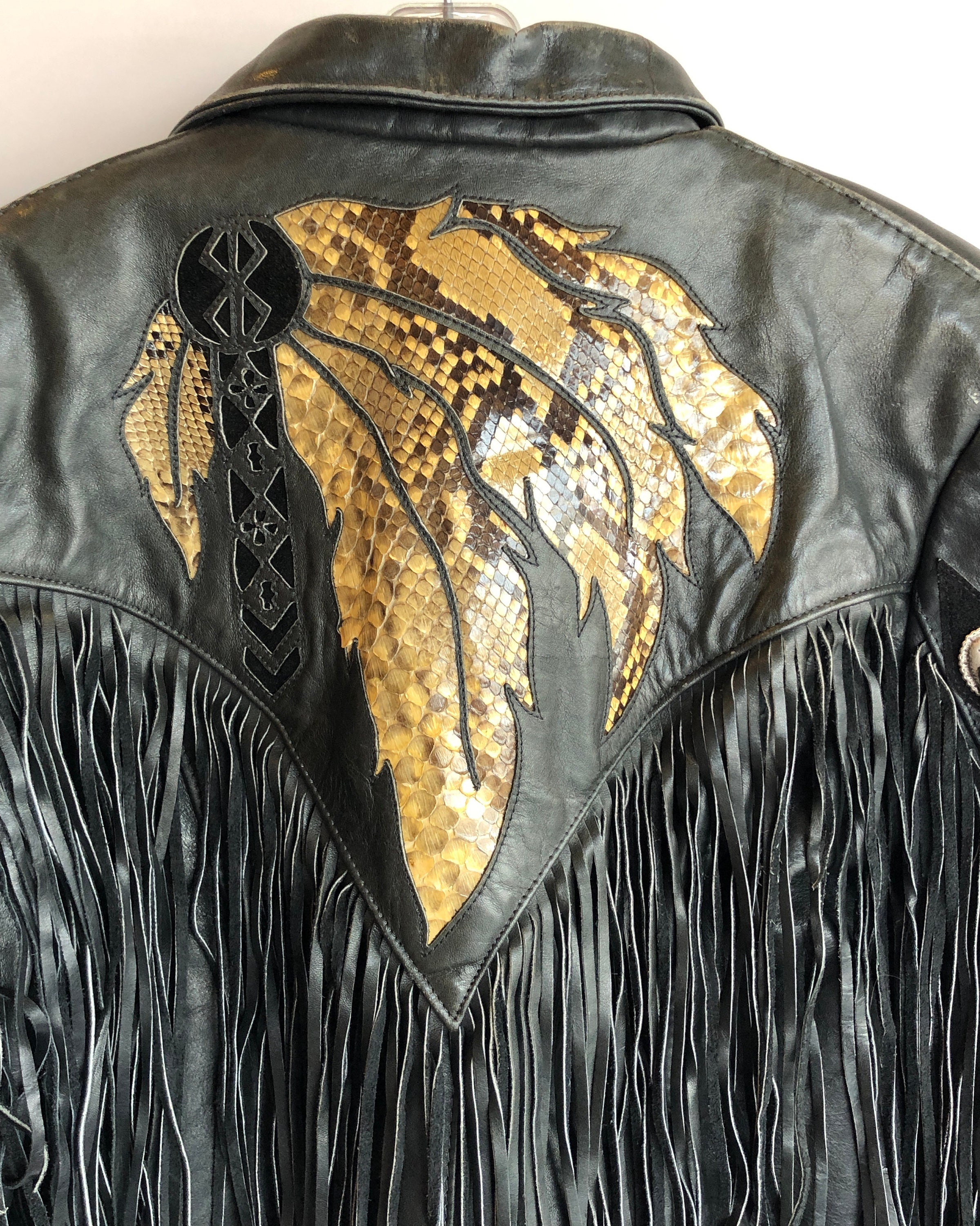 Vintage 80's Ultra Fringe Biker Jacket//made by Gypsy Vintage 80's Ultra Fringe Biker Jacket//made by Gypsy
