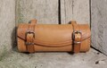 Bicycle saddle bag leather
