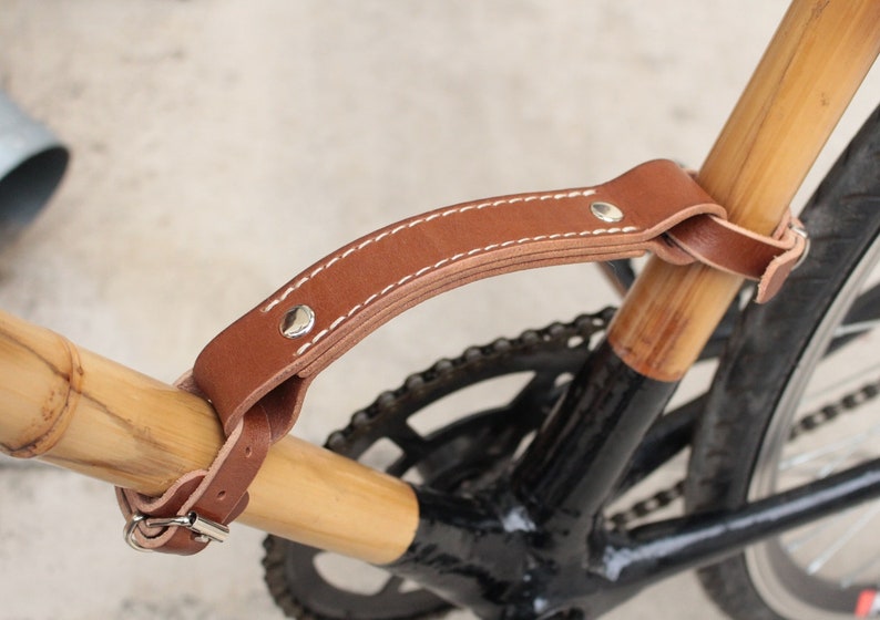 Bicycle Frame Carrying Handle Frame Handle Leather Bicycle Etsy