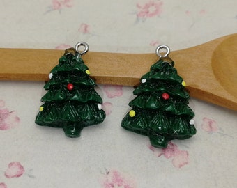 6/20 Stck Kunststoff Weihnachtsbaum Anhnger Charme, Harz handgefertigt  Schmuck machen DIY finden Halskette Ohrring Dekoration Zubehr, AP0934 -  Etsy.de