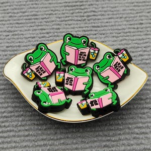Kikker siliconen kraal Don't Bug Me Or I'll Eat You Focal Bead DIY Charm Pen Finding ZS2312