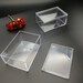2 Pieces 86x60x40mm Rectangle Shape Clear PS Plastic Box , Jewelry Bead ...