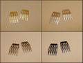 6/20/50 pieces 5 teeth metal flat hair comb headband blank , hair head band barrette clip accessory hairband wedding jewelry finding ZH0027