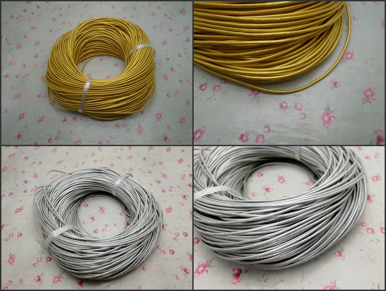 21 colors option ZN29 cowhide string thread necklace bracelet bag rope 92 meters 2mm diameter round genuine real leather lacing cord