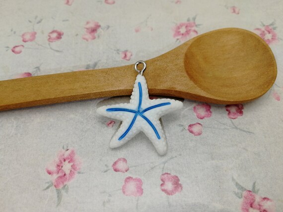 20 Ciondoli A Forma Di Stella Marina In Resina – Retro Piatto – Per Scrapbooking, Bigiotteria E Decorazioni Fai Da Te