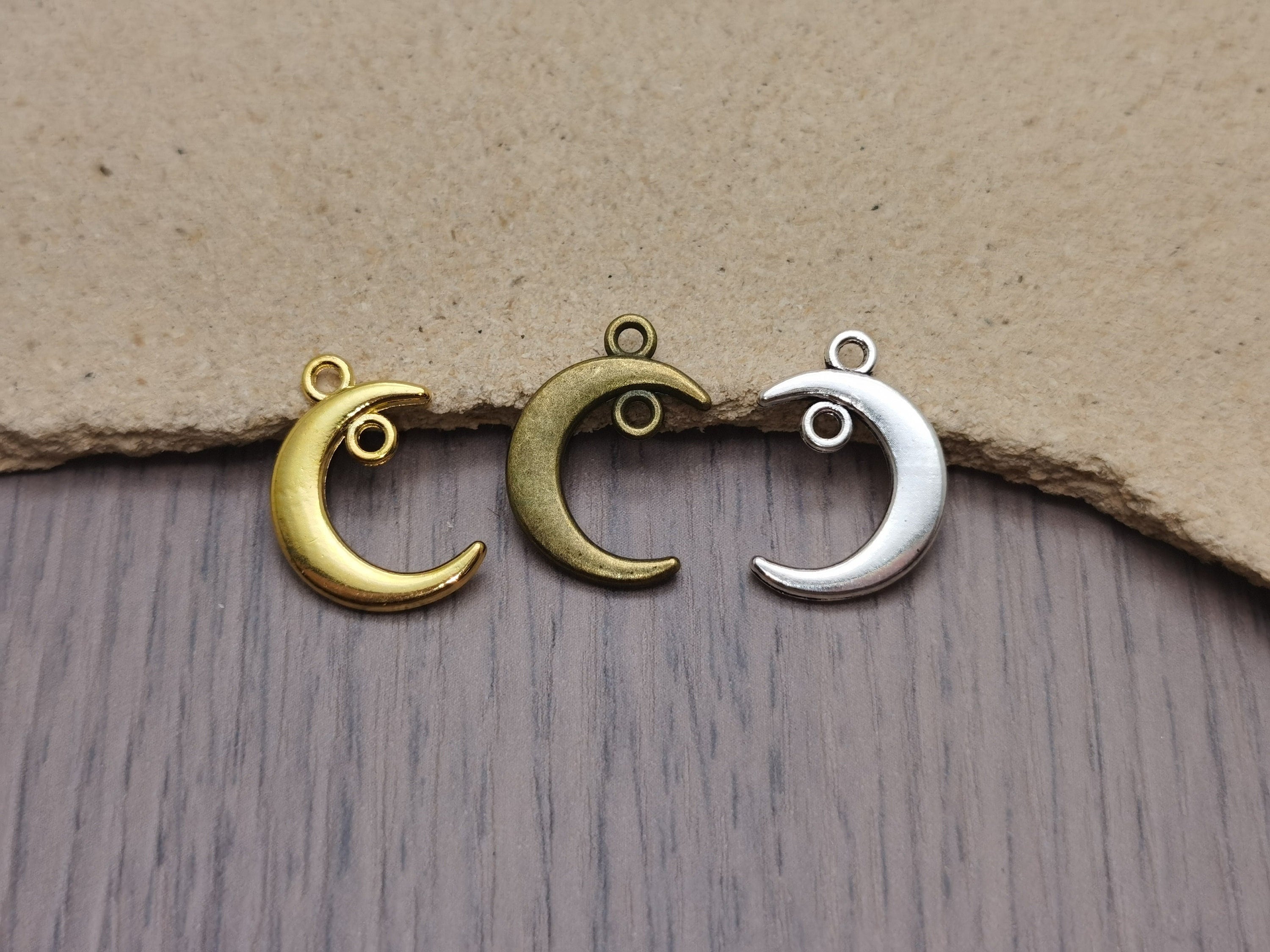 20/100 Pieces Metal Moon Pendant Necklace Earring Keychain Charm Handmade Jewelry Making DIY Finding Antique Bronze Silver Gold Color ZM0871 - Etsy 20/100 Pieces Metal Moon Pendant Necklace Earring Keychain Charm Handmade Jewelry Making DIY Finding Antique Bronze Silver Gold Color ZM0871 - Etsy