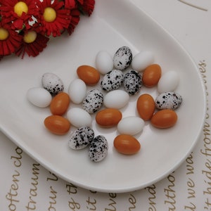 10/50 pieces plastic 3D egg toy charm , resin flatback cab decoration bead pendant flat back handmade jewelry making DIY finding , ZP0763