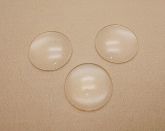 45 mm Durchmesser runden klaren Glas Cabochon Charme, flache Rückseite perfekt glatten Rand Kuppel transparent Cameo decken Schmuck Anhänger Suche ZG0012