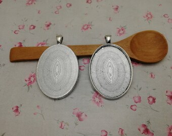 アクセサリー me0618 26550 10/50 Pcs 18x13 MM Width Oval Match Metal Cameo Cabochon