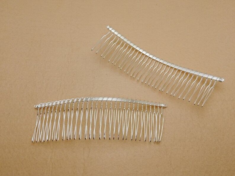 4 Colors Option 15pcs 120x40mm 30 Teeth Metal Hair Wire Comb Etsy