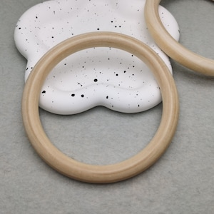 2/10 Pieces 12CM Width Natural Wood Round Ring Circle Hoop Charm , Unfinished Wooden Pendant Handmade Craft Jewelry DIY Finding , ZW0400