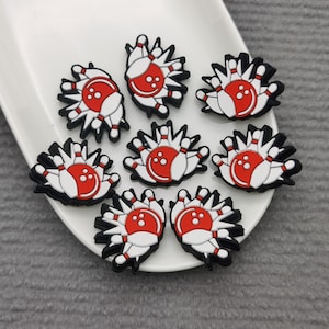 Silicone Bead Bowling Focal Bead for Pen Bracelet Necklace Keychain Lanyard , Silicone Bead in Bulk Wholesale DIY Charm Finding ZS1034
